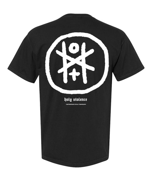 Holy Violence Black Pocket Tee