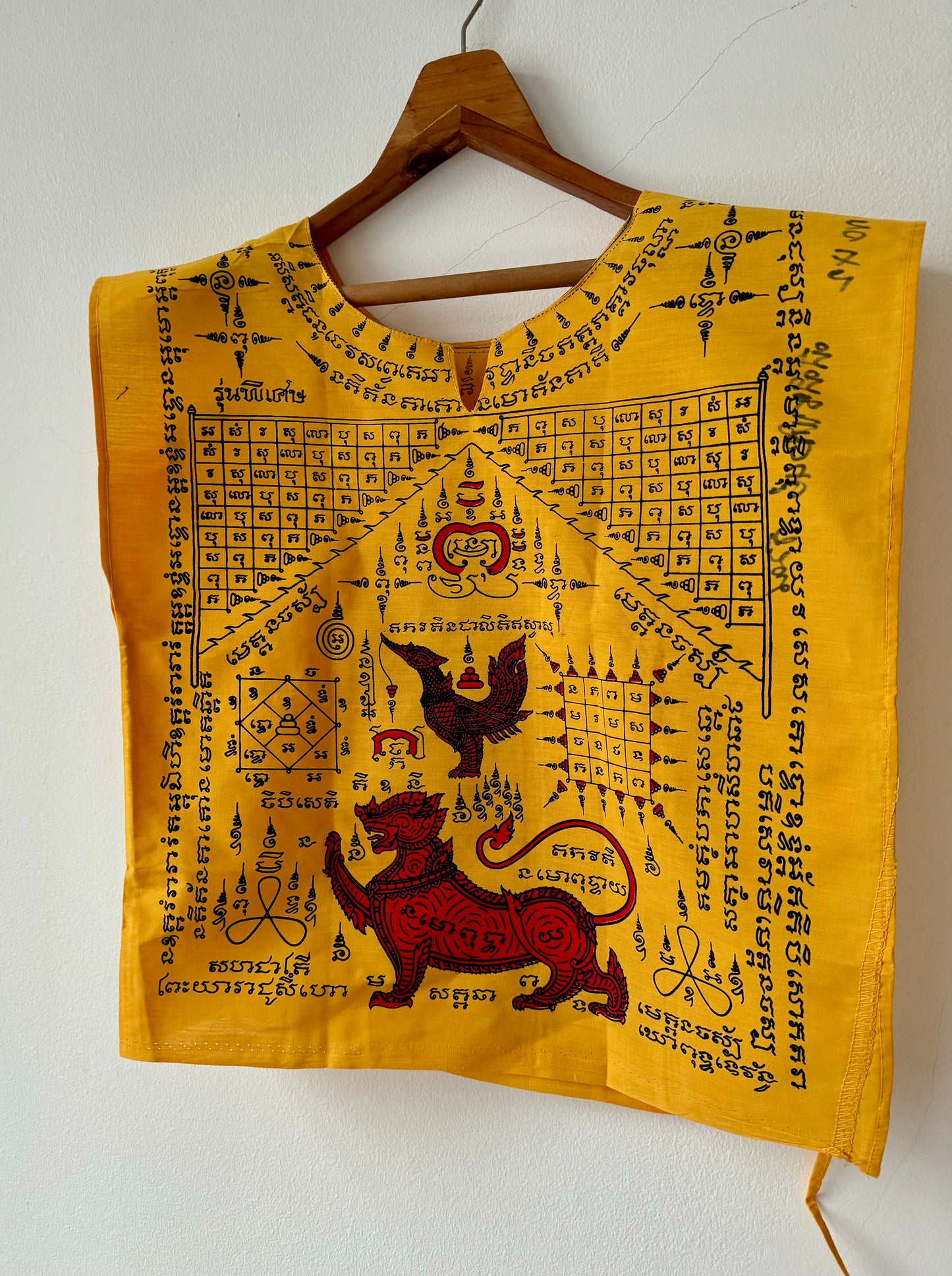 Yant Vest with Hanuman, Salika, and Singha Lion – Ultimate Protection and Power