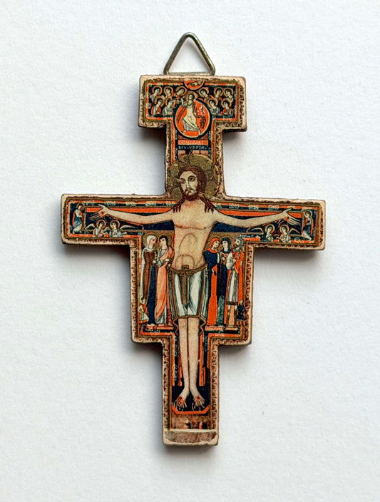 Wood San Damiano Crucifix from Venice, Italy