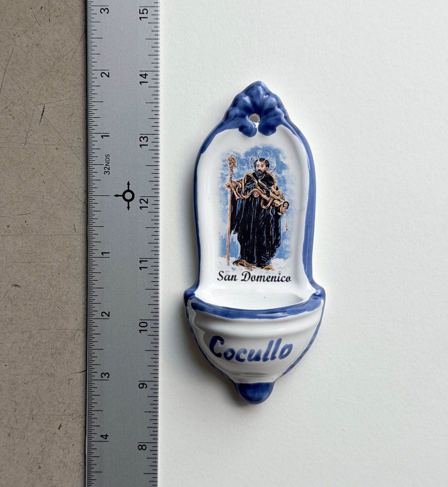 Ceramic Holy Water Font from Cocullo Snake Festival