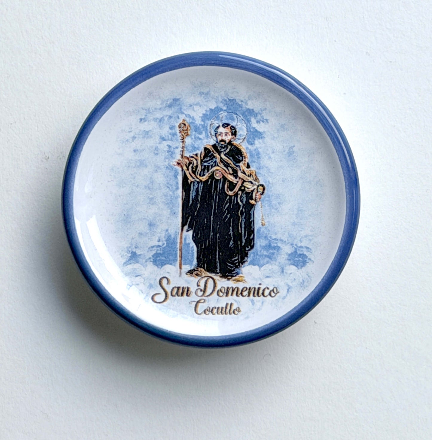 Ceramic Magnet from Cocullo Snake Festival