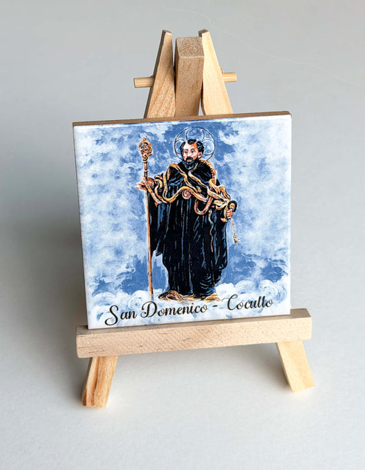 Ceramic Display Tile from Cocullo Snake Festival