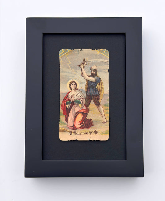 Antique Saint Eurosia Prayer Card