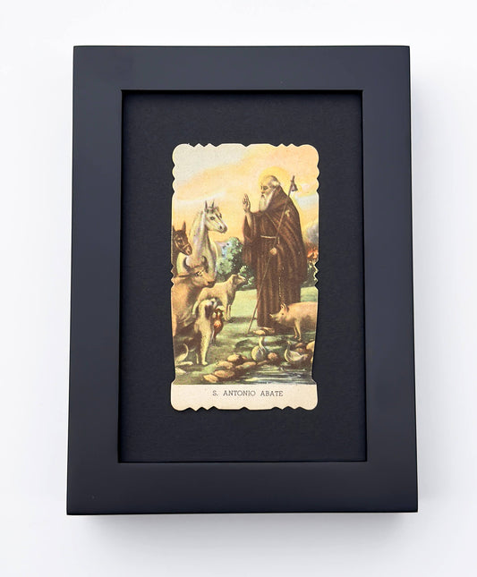 Antique Saint Anthony the Abbot Prayer Card