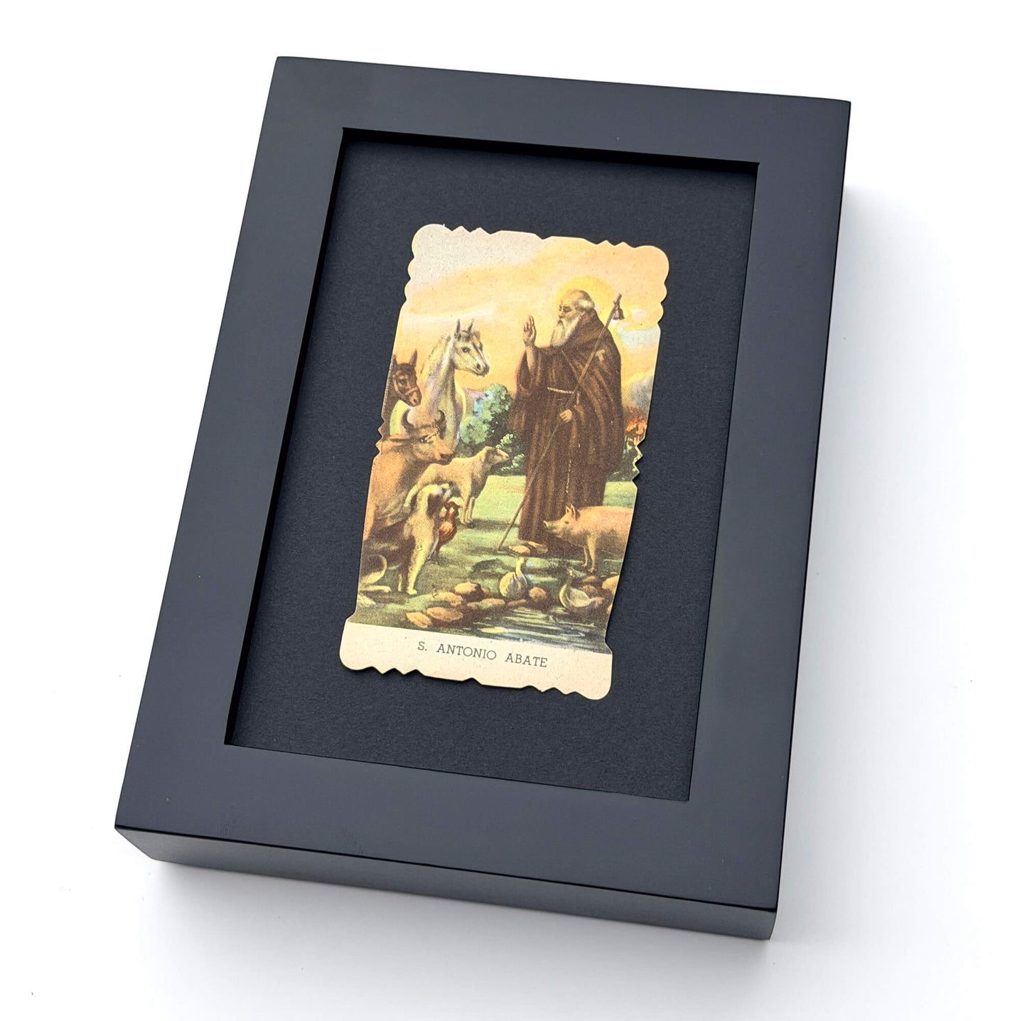 Antique Saint Anthony the Abbot Prayer Card
