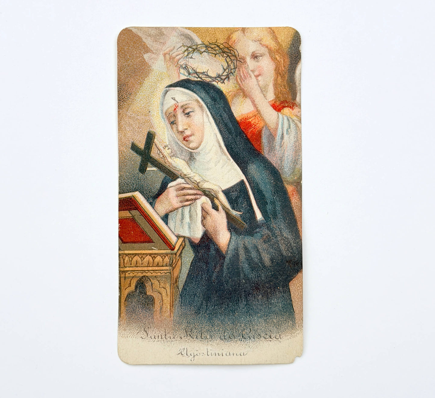 Antique Saint Rita of Cascia Prayer Card
