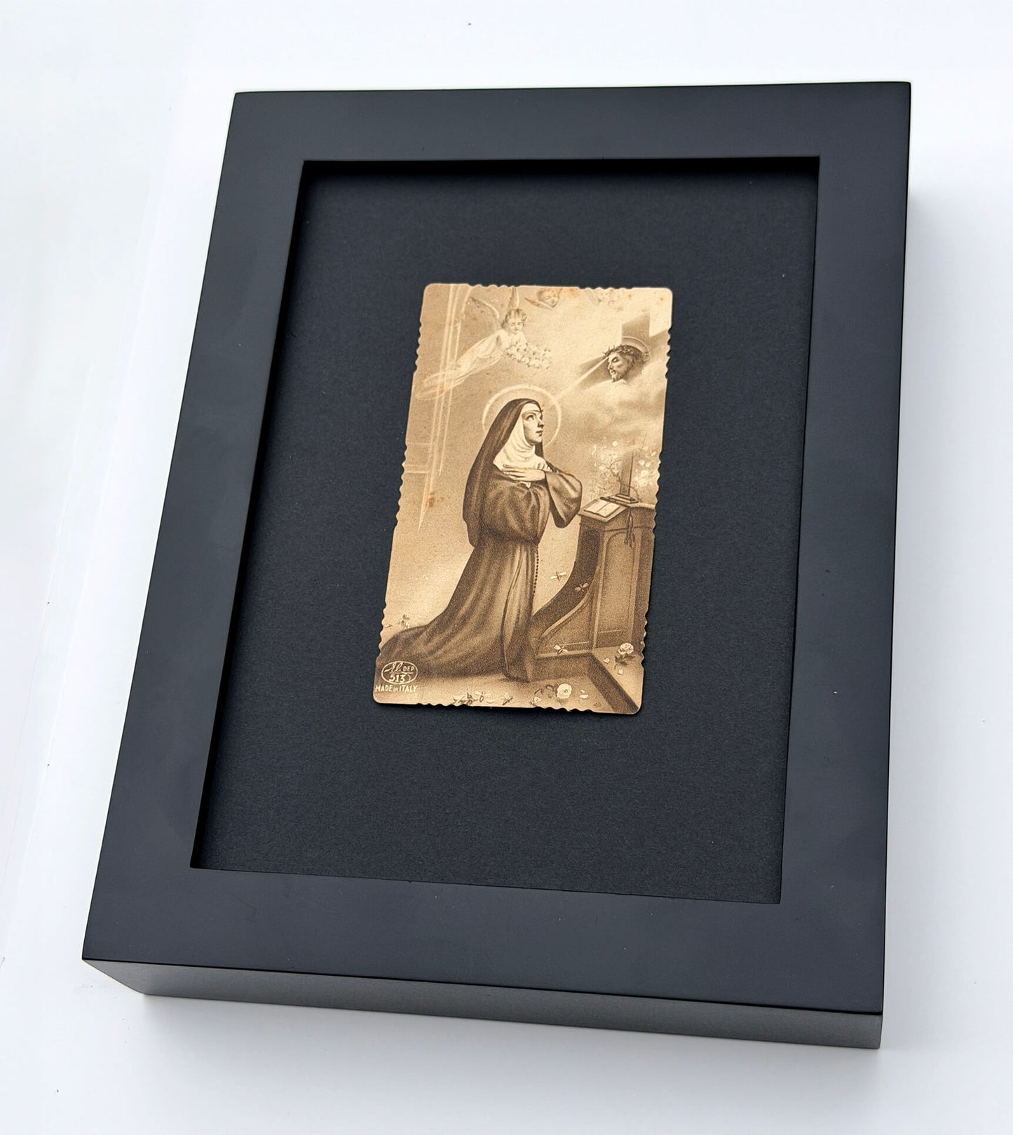 Antique Saint Rita of Cascia Prayer Card - BW