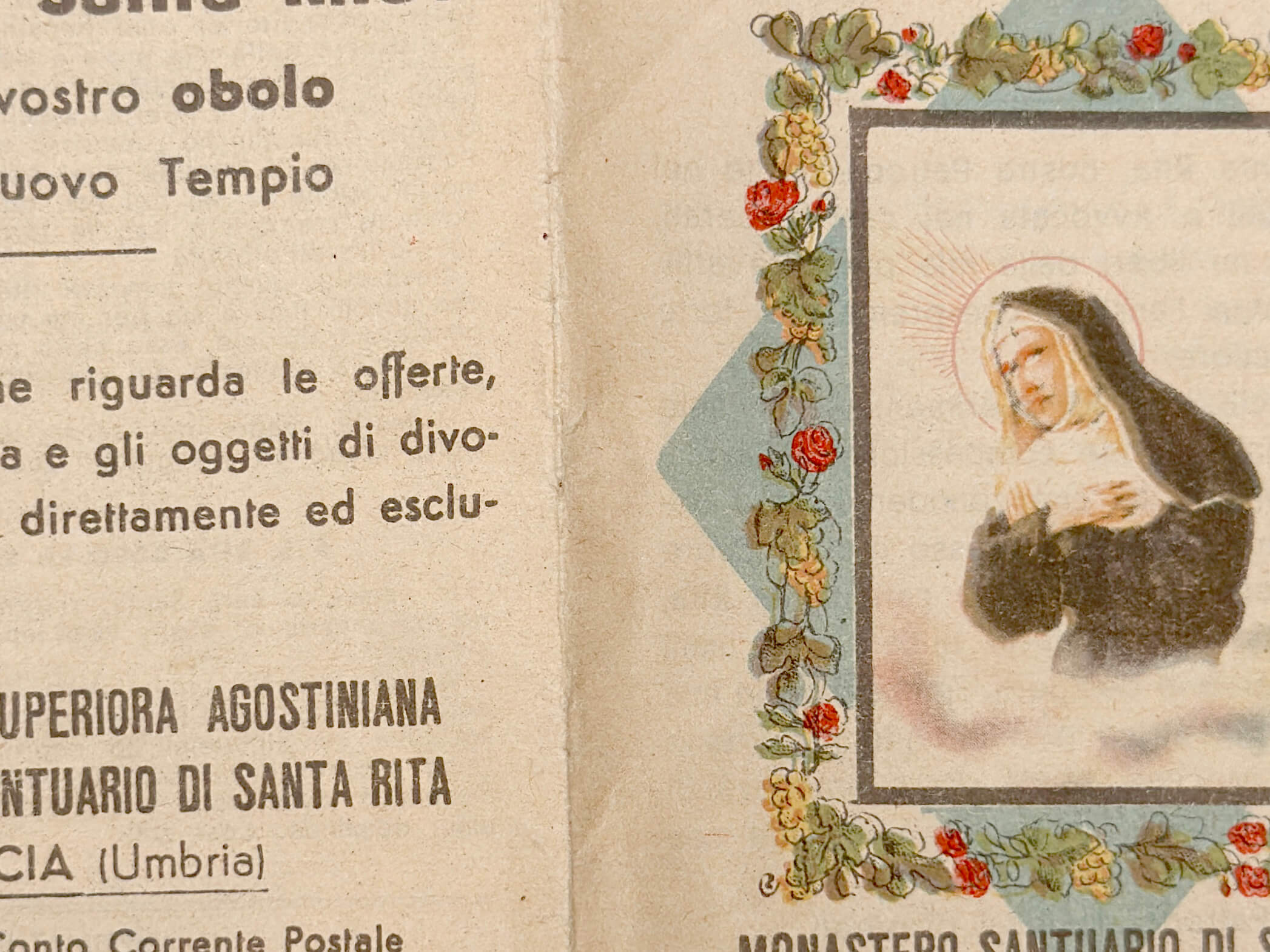 Antique Saint Rita of Cascia Novena Pamphlet – HOLY VIOLENCE