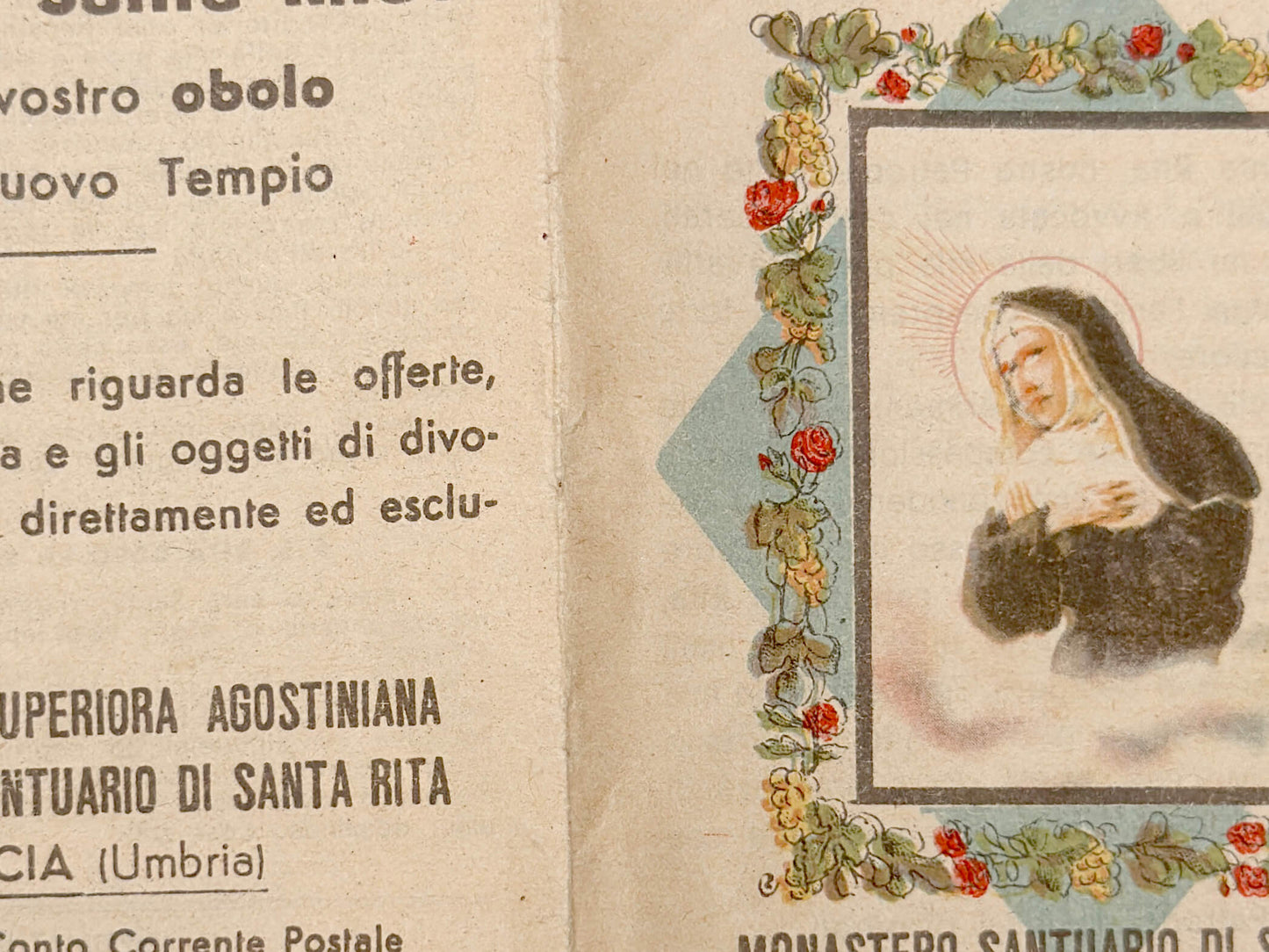 Antique Saint Rita of Cascia Novena Pamphlet