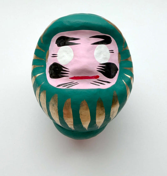 Daruma Doll (Green) – Wish Granting and Goal Achievement