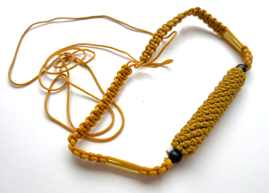 Saffron Protective Monastic Takrut  Belt / Sash